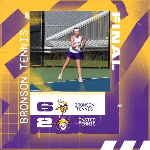 Bronson girls tennis beats host Onsted 6-2